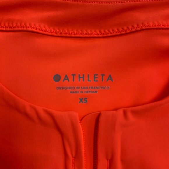 Athleta Pacifica II Vented Tee Women XS Extra Small Quarter Zip Swim Surf UPF - Picture 7 of 11
